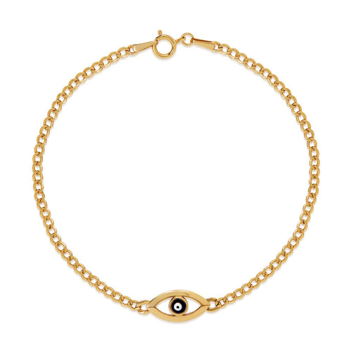 14K Evil Eye Bracelet - Antonio Guzzo Fine Jewelry