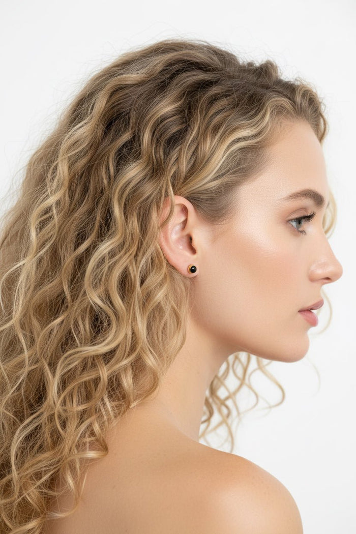18K Yellow Gold Ball Stud Earrings - Antonio Guzzo Fine Jewelry