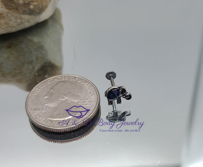Abalone Shell Elephant Labret - Lip Labret