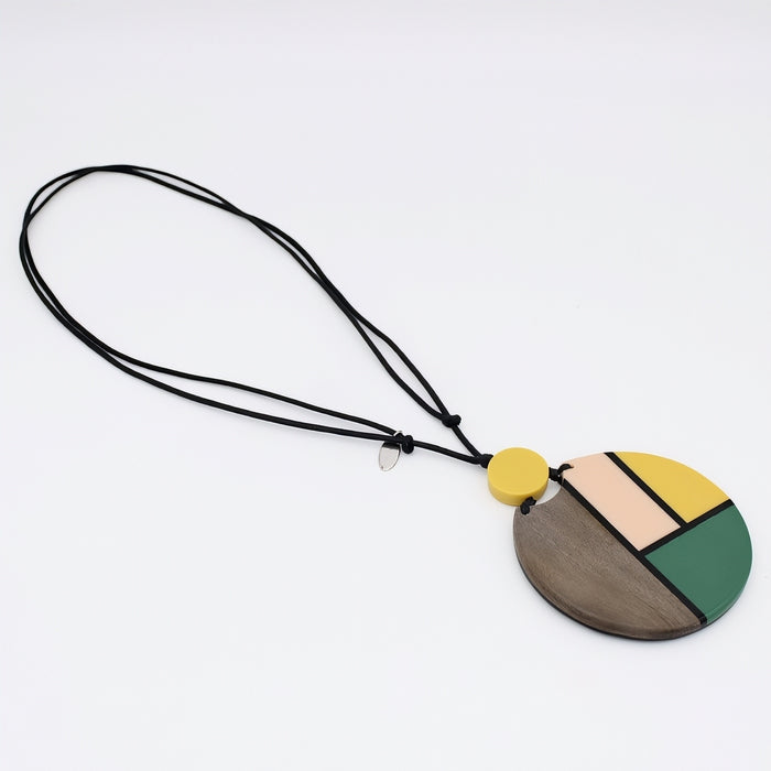 Abstract Artesian Chloe Pendant Necklace