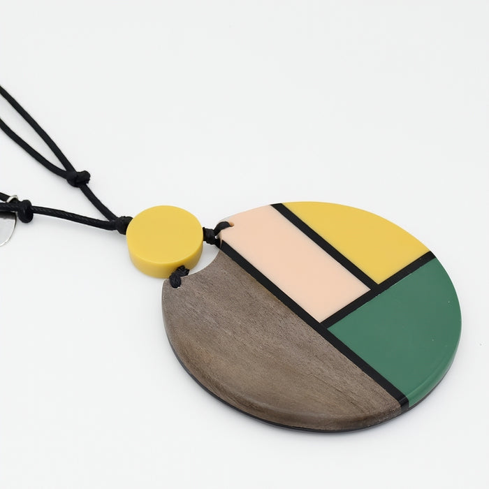 Abstract Artesian Chloe Pendant Necklace