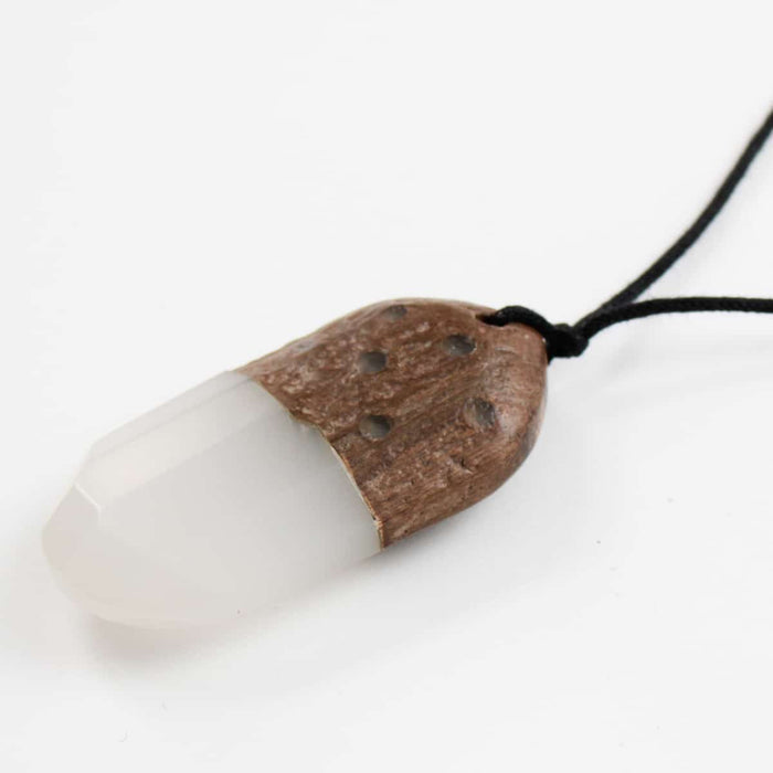 Adjustable Geode-Inspired Pendant Necklace by Sylca - Sylca Designs - Chunky Jewelry