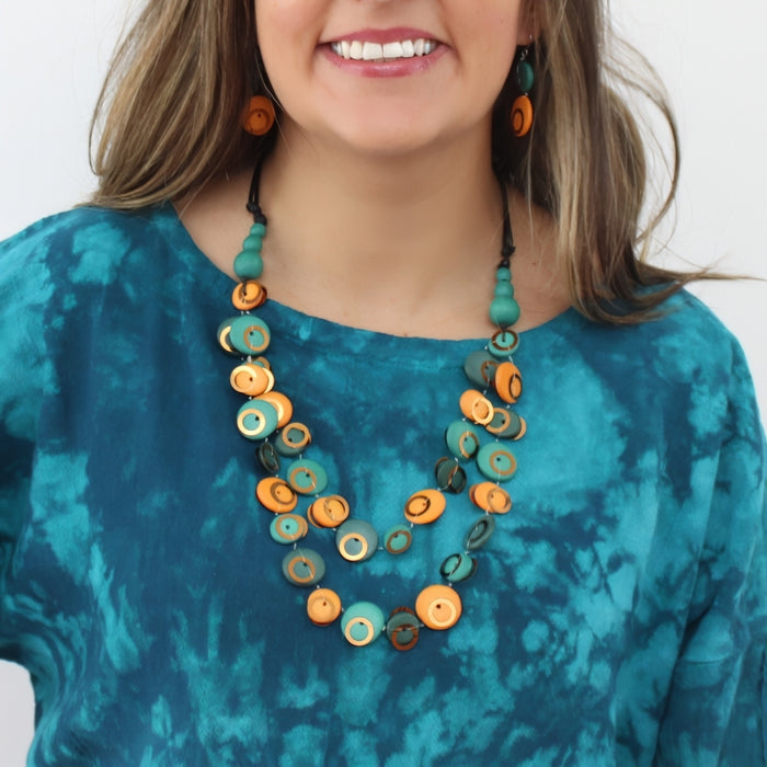 Adria Teal Necklace