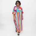 All the Flowers Bright Colored Kaftan - Sylca Designs - Chunky Jewelry