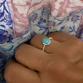Silver Amazonite ring