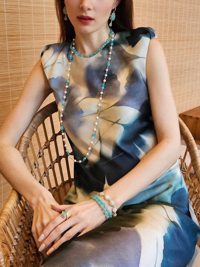 Amazonite Minimalist Short Necklace PN020