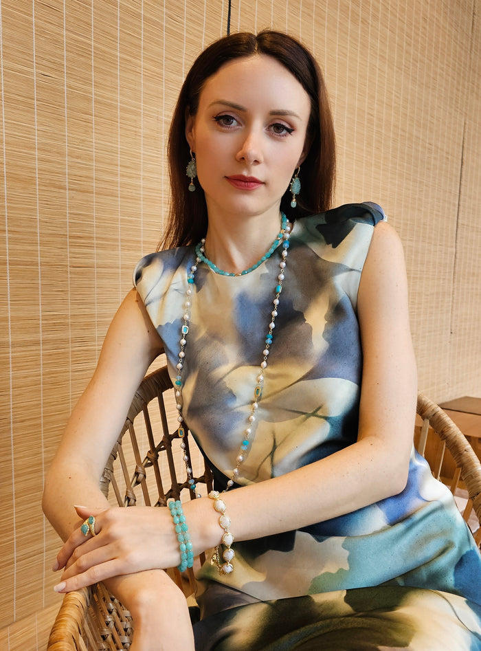 Amazonite Minimalist Short Necklace PN020