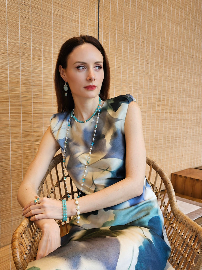 Amazonite Minimalist Short Necklace PN020