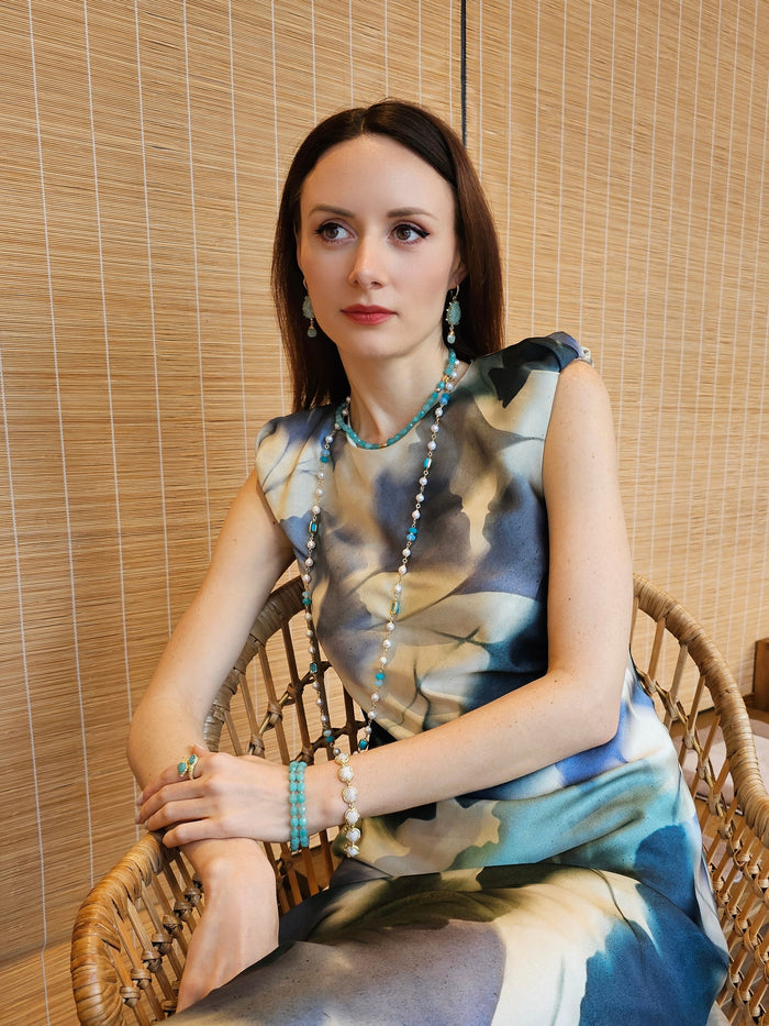 Amazonite Minimalist Short Necklace PN020