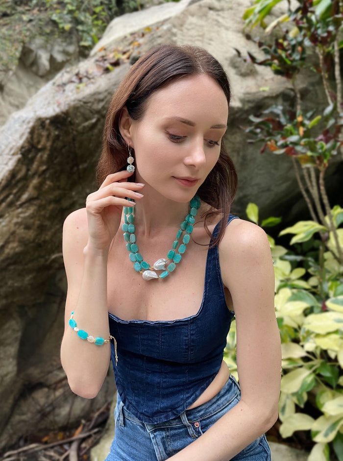 Amazonite pendant, Amazonite nacklace