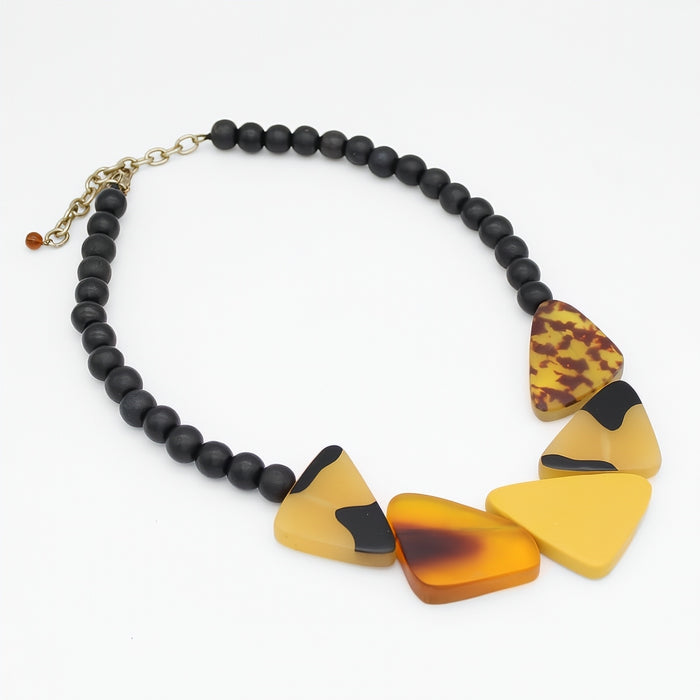 Amber Classic Bead Statement Necklace