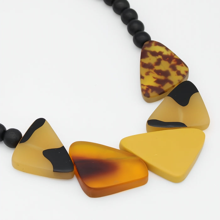 Amber Classic Bead Statement Necklace
