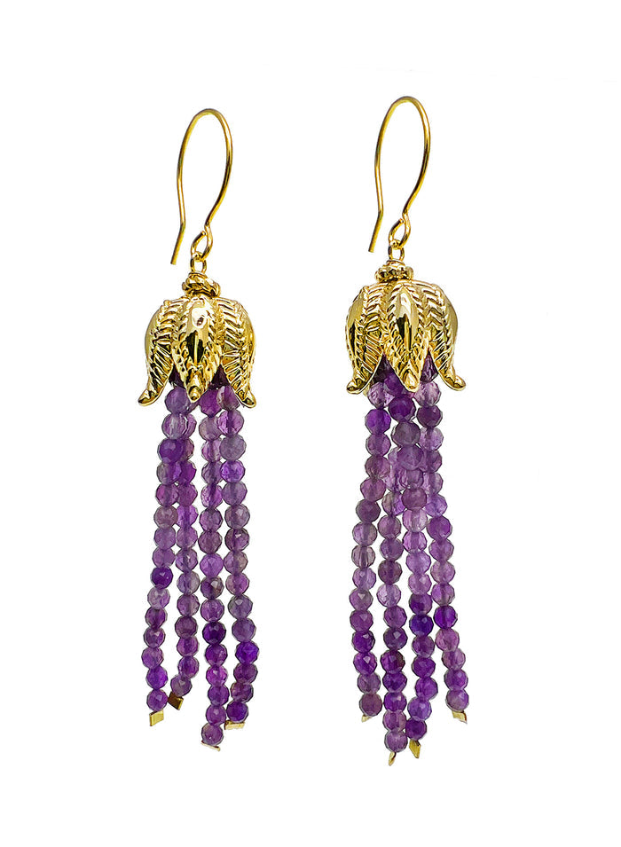 Earing Amethyst, purple amethyst earing, Amethyst drop earing
