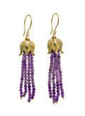 Earing Amethyst, purple amethyst earing, Amethyst drop earing