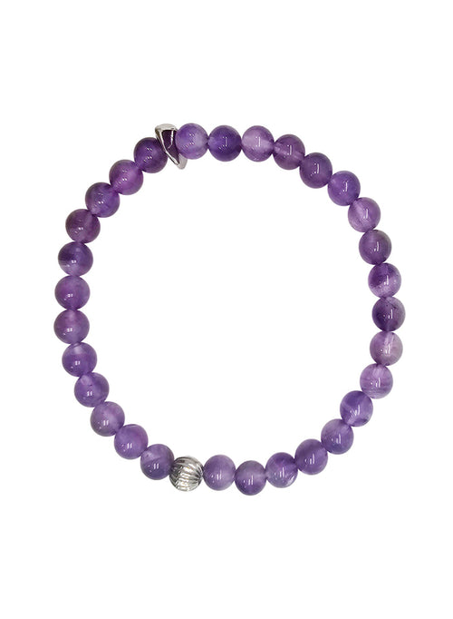 Amethyst Flexible Men's Bracelet MEB01