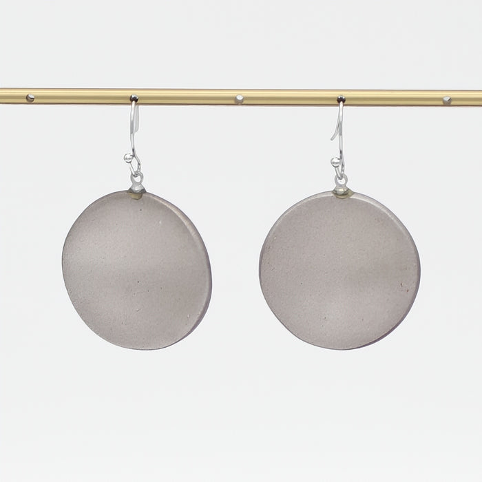 Antique Silver Opaline Drift Earring - Sylca Designs - Chunky Jewelry