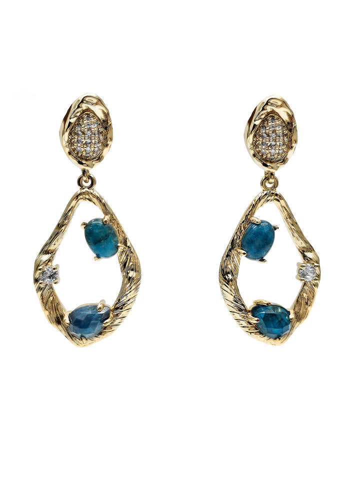 Apatite Adorned Statement Earrings PE020