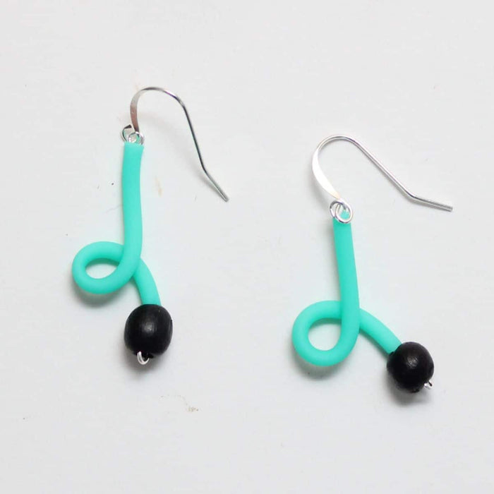 Aqua Ava Earrings - Sylca Designs - Chunky Jewelry