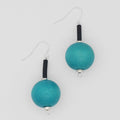Aqua Ball Drop Earring - Sylca Designs - Chunky Jewelry