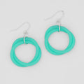 Aqua Cefalu Swirl Earring - Sylca Designs - Chunky Jewelry