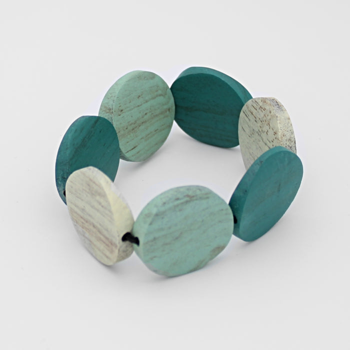 Aqua Pastel Charmaine Bracelet - Sylca Designs - Chunky Jewelry