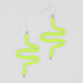 Artistic Rubber Tubing Naya Earrings Neon - Sylca Designs - Chunky Jewelry