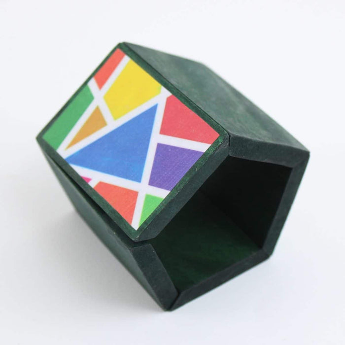 Artsy Wooden Penelope Bracelet Green - Sylca Designs - Chunky Jewelry