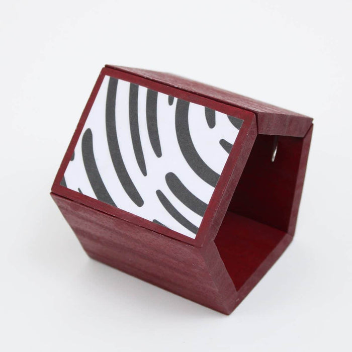 Artsy Wooden Penelope Bracelet Red - Sylca Designs - Chunky Jewelry