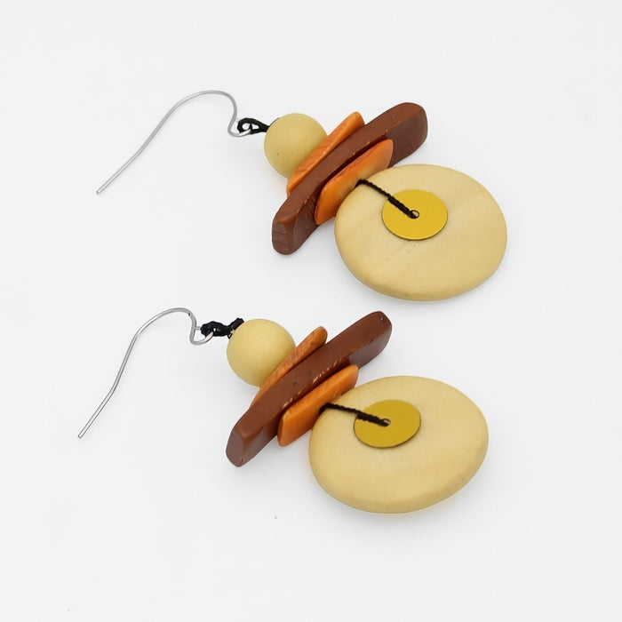 Assuta Butter Yellow Drop Earrings