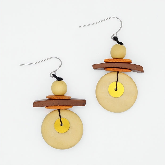 Assuta Butter Yellow Drop Earrings