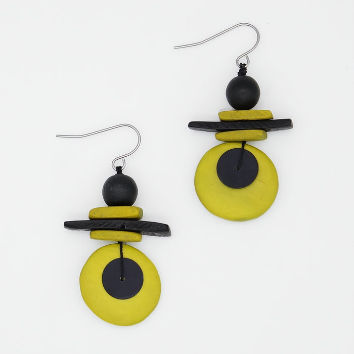 Assuta Lime Drop Earrings - Sylca Designs - Chunky Jewelry