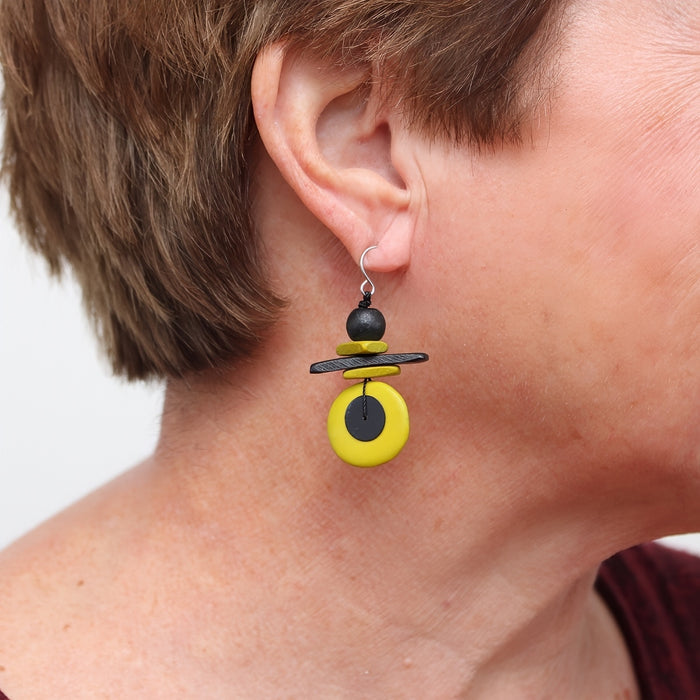 Assuta Lime Drop Earrings - Sylca Designs - Chunky Jewelry