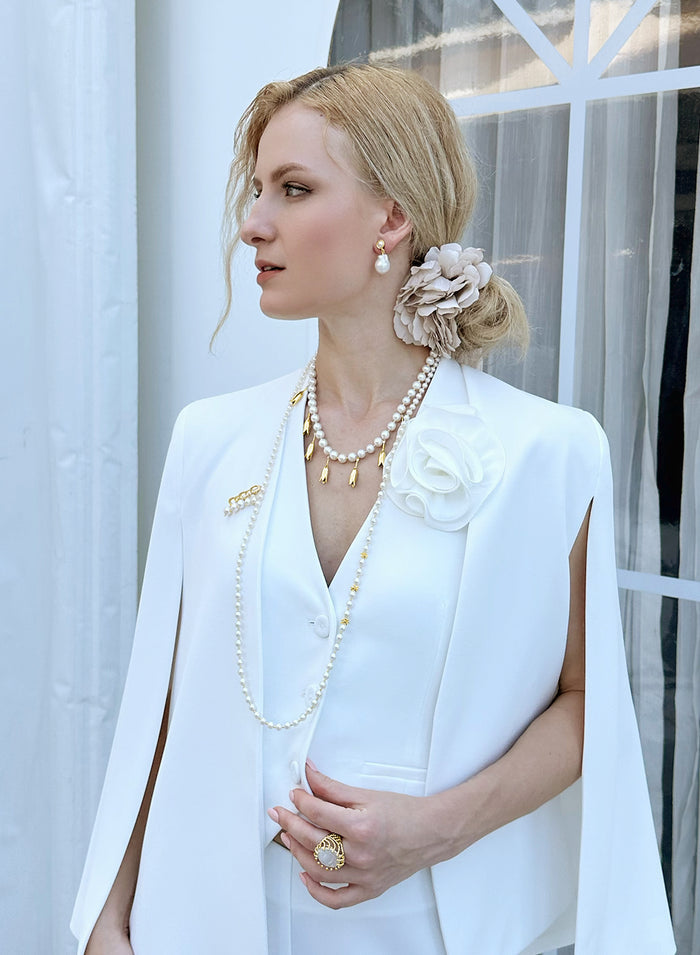 Baroque Freshwater Pearls Clip On Earrings KE002 - FARRA