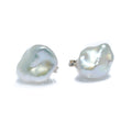 Baroque pearl studs