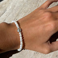 Beach Love Mother of Pearl Bracelet Silver