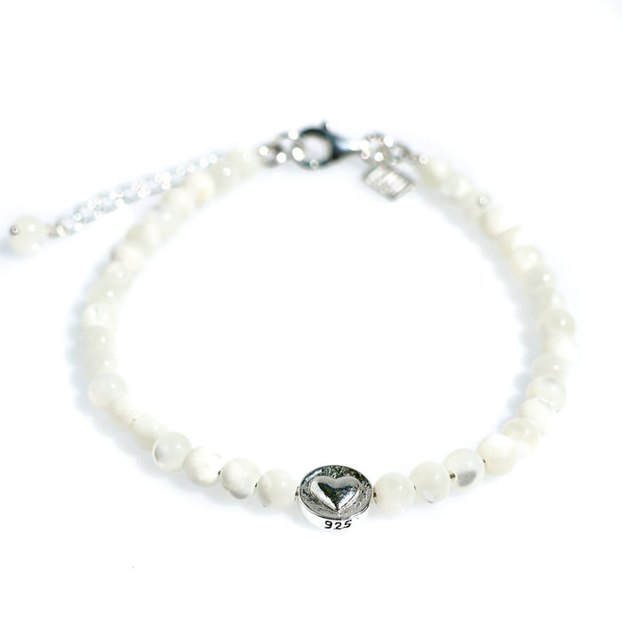 beach love mother of pearl bracelet