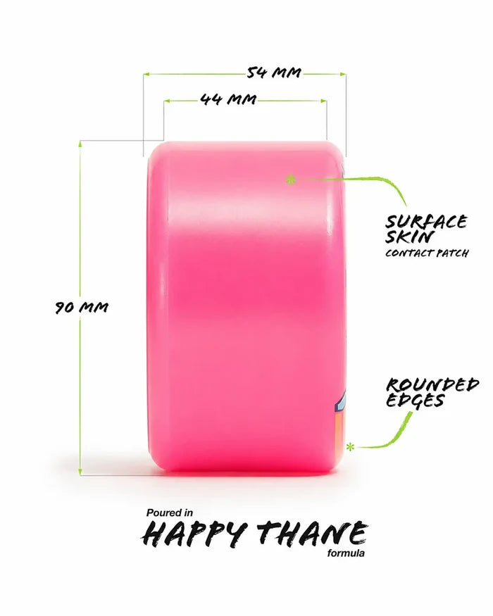 Bees Knees Longboard Wheels - Pink