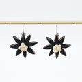 Black Amaya Flower Earrings