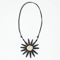 Black Amaya Flower Statement Necklace