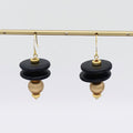 Black and Gold Amaris Earrings - Sylca Designs - Chunky Jewelry
