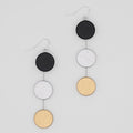 Black and Gold Ashlyn Dangle Earring - Sylca Designs - Chunky Jewelry