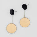 Black and Gold Dangle Earring - Sylca Designs - Chunky Jewelry