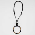 Black and Gold Eira Pendant - Sylca Designs - Chunky Jewelry