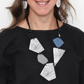 Black and Grey Zenith Necklace - Sylca Designs - Chunky Jewelry