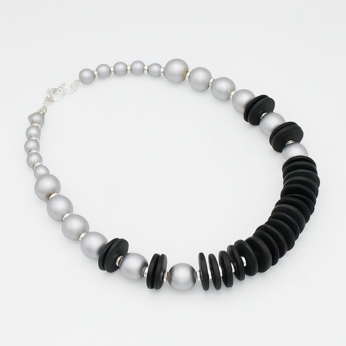Black and Silver Amaris Necklace