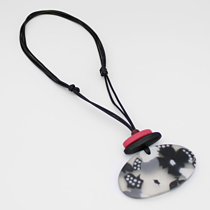 Black and White Eden Pendant - Sylca Designs - Chunky Jewelry