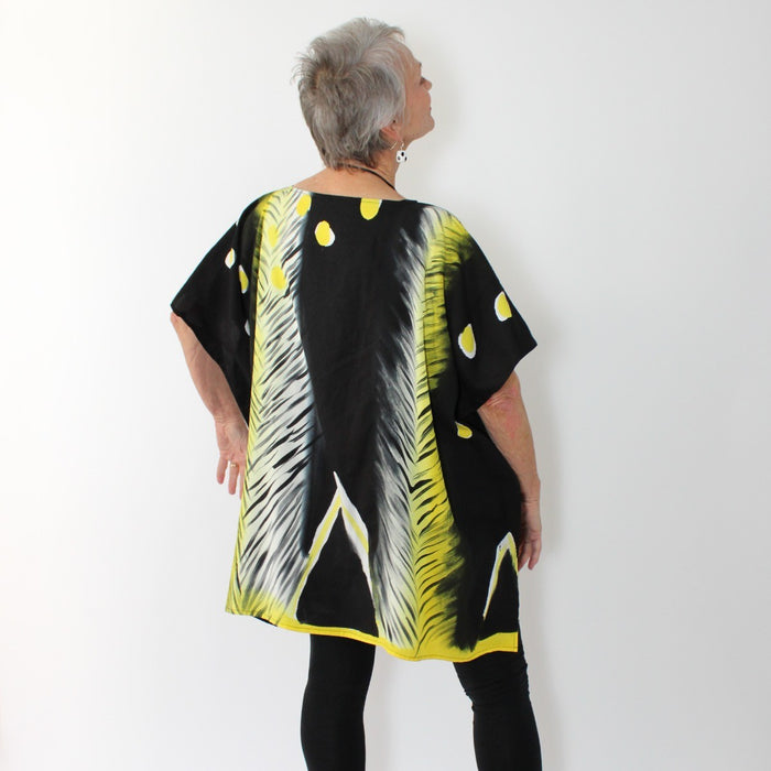 Black and Yellow Blouse - Sylca Designs - Chunky Jewelry