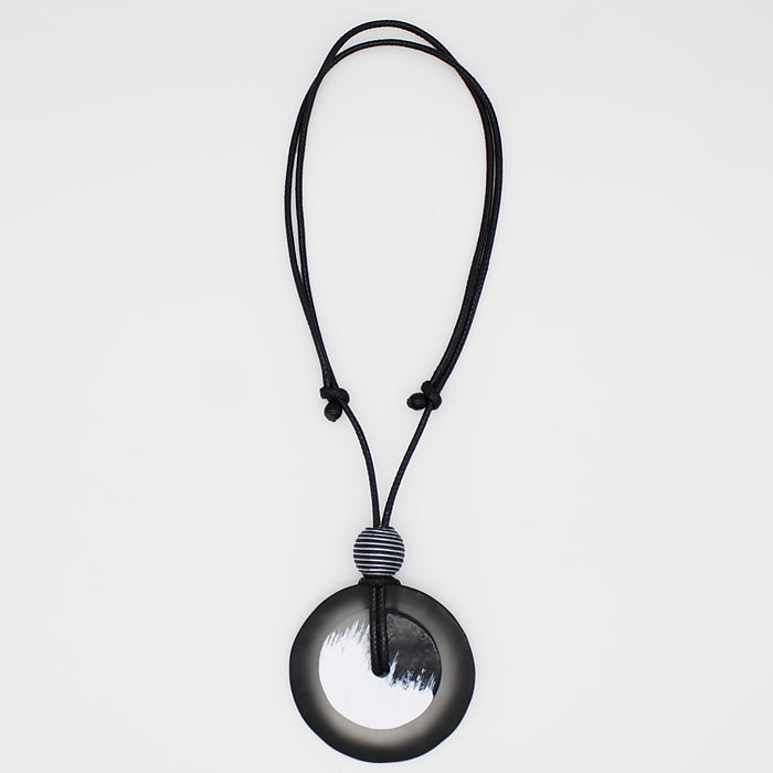 Black Artista Statement Pendant - Sylca Designs - Chunky Jewelry
