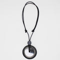 Black Artista Statement Pendant - Sylca Designs - Chunky Jewelry