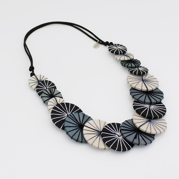 Black Azalea Necklace - Sylca Designs - Chunky Jewelry